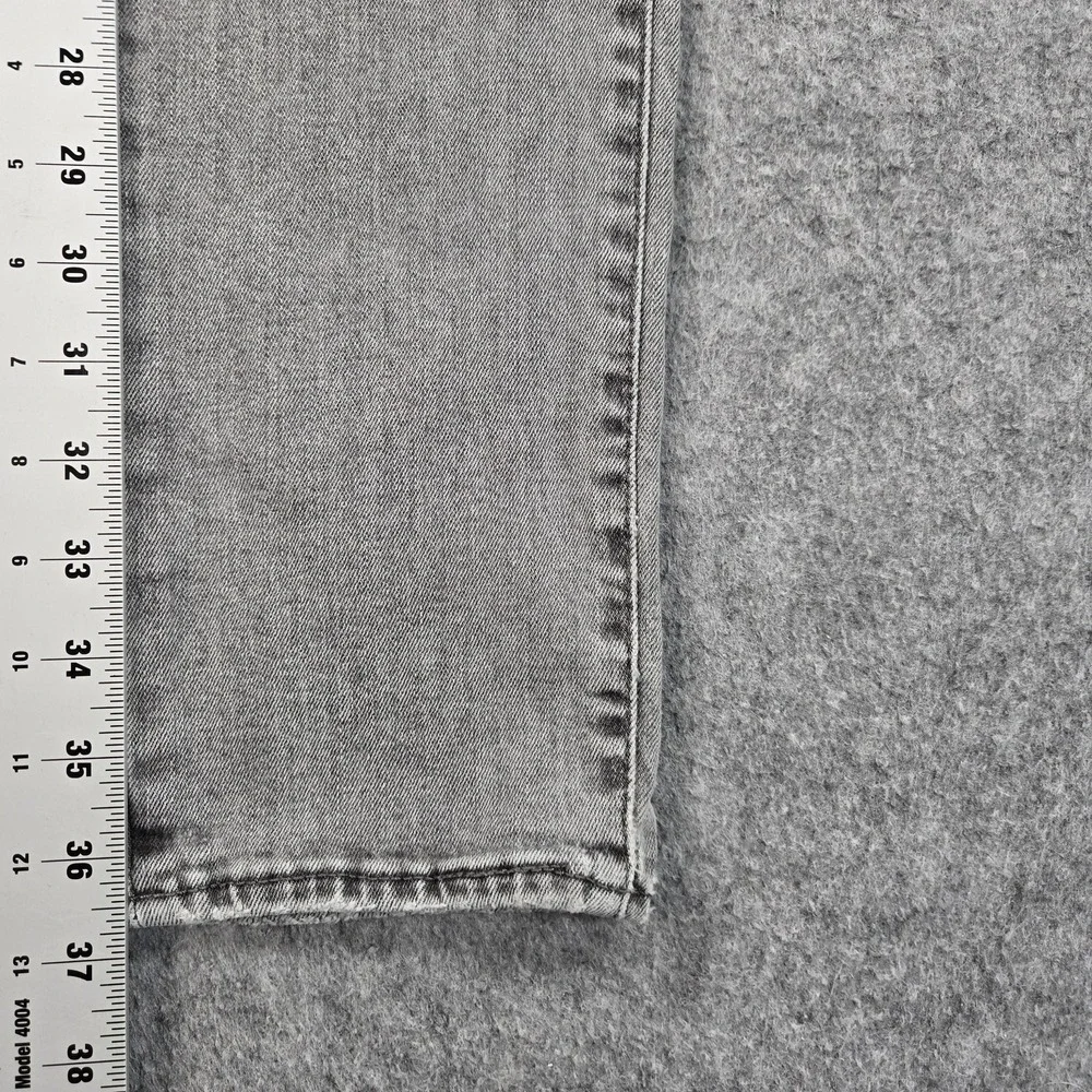 Levis 511 Jeans Mens Gray Slim Straight Stretch Denim Light Wash Fits 29x29